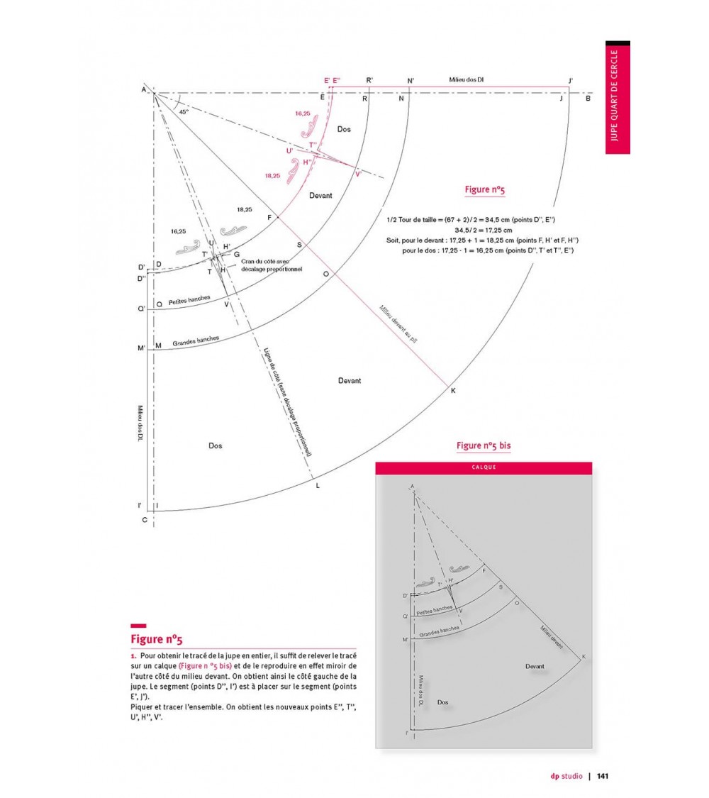 Quarter circle skirt
