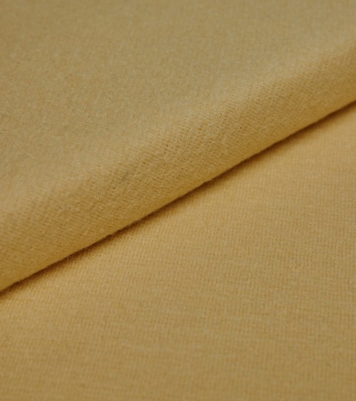 Yellow bolded wool fabric