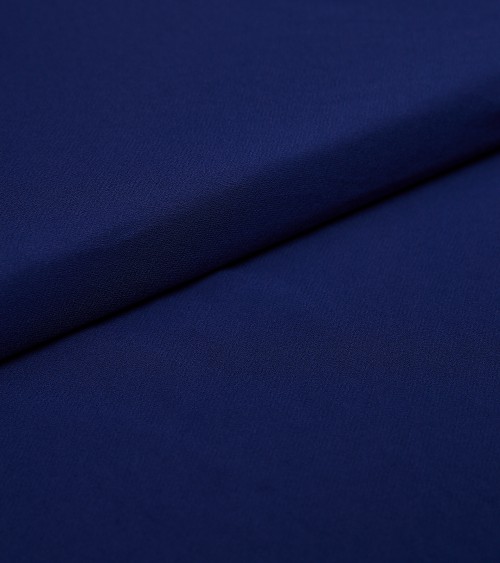 Polyester bleu effet crêpe