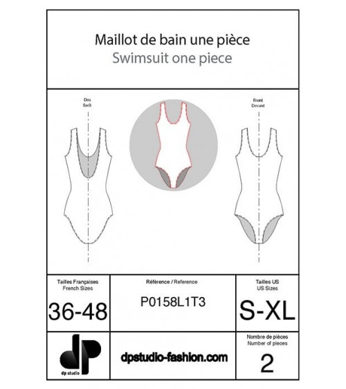 Maillot de bain une pièce, de base