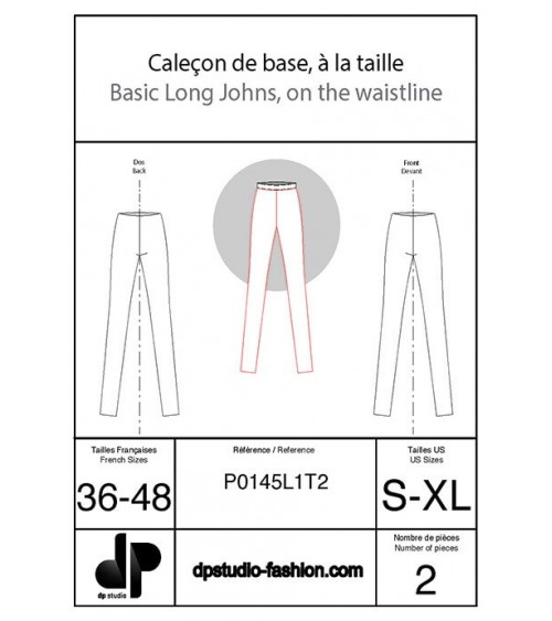 Caleçon de base, à la taille ( legging ou skinny )