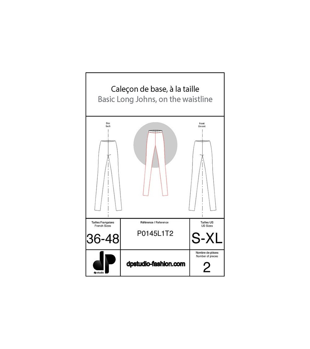 Caleçon de base, à la taille ( legging ou skinny )