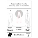 Caleçon de base, à la taille ( legging ou skinny )