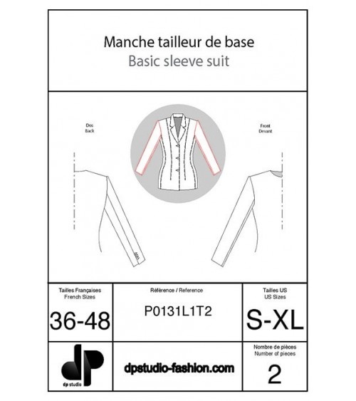 Manche tailleur