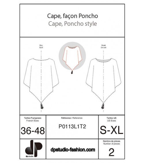 Cape, façon poncho