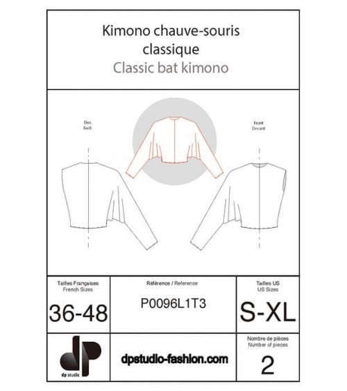 Kimono chauve-souris, classique