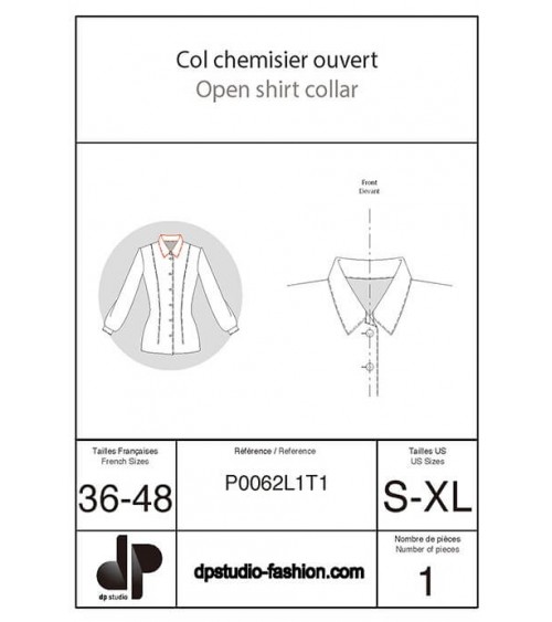 Col chemisier ouvert