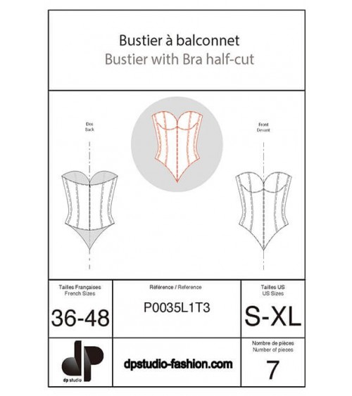 Bustier à balconnet