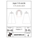 Jupe quart de cercle