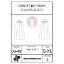 Jupe à six panneaux