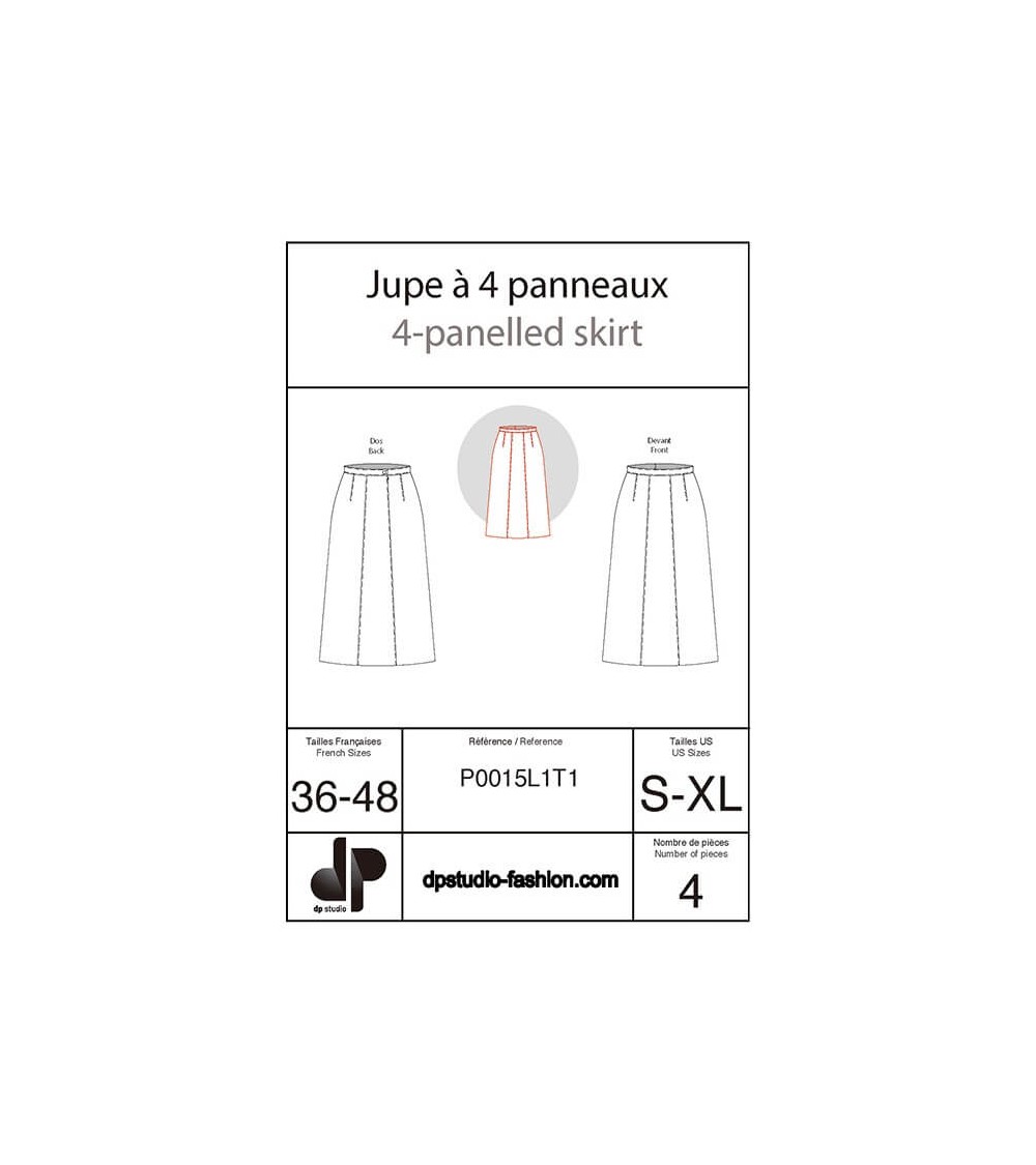 Jupe à quatre panneaux