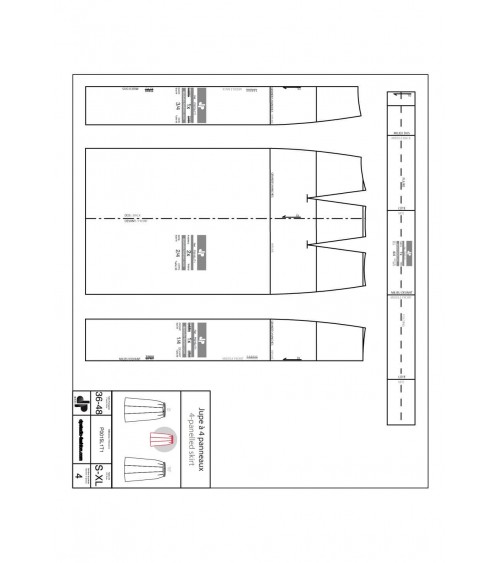 Jupe à quatre panneaux