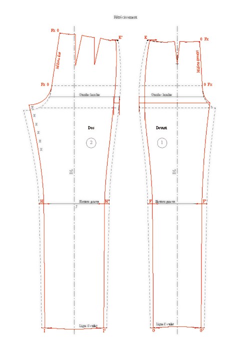 How to make a trouser base larger or narrower d’une base