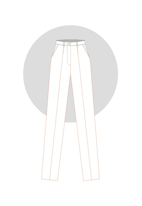 How to make a trouser base larger or narrower d’une base