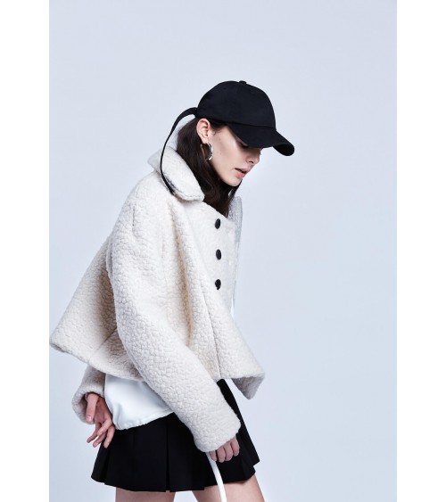 Le 103a and b - Asymmetric double-breasted pea-coat