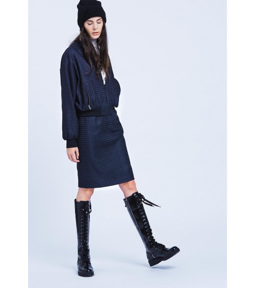 Le 203 - Bomber jacket with asymmetric pockets