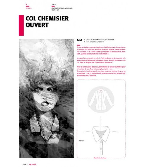 Col chemisier ouvert