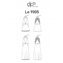 Robe à panneaux, coupée à la taille