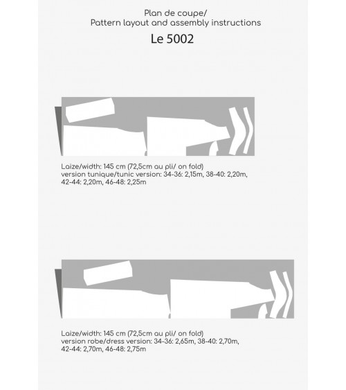 Tunique/robe manches basses et profond décolleté