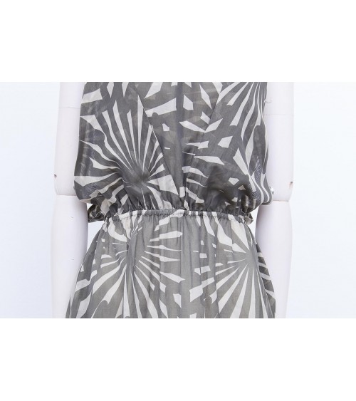 Panel dress, cut at the waist