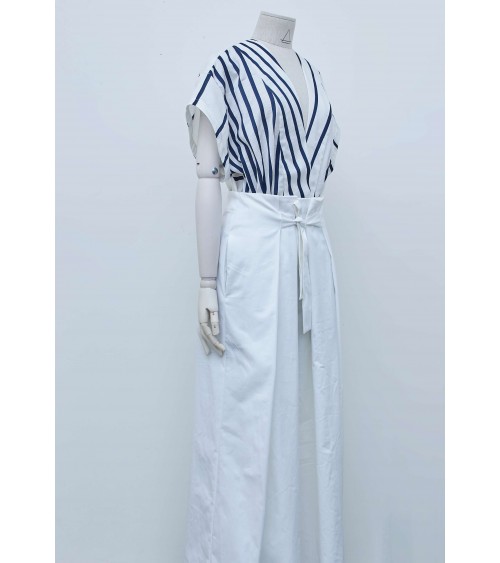 Belted short/Trousers, with pleats