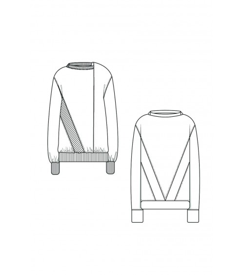 le 506a and b - Asymmetric sweatshirt