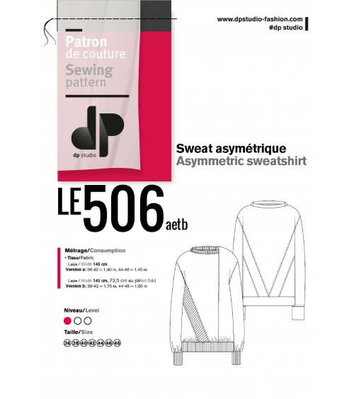 le 506a and b - Asymmetric sweatshirt