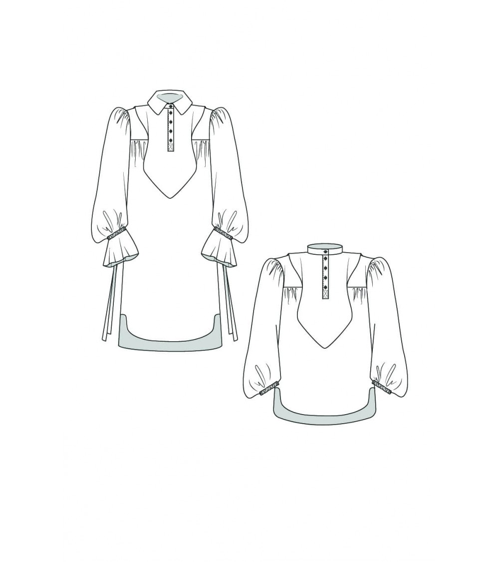 le 605a et b - Blouse-robe