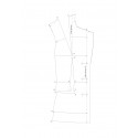 Passage de pince dans une découpe de poche sans découpe bretelle (veste tailleur de base)