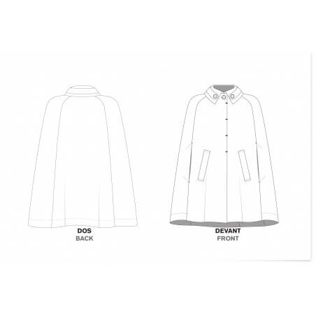 Sleeveless jeans-style jacket/coat with classic seam details