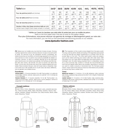 Blouson/gilet effet jean, à découpes et sans manche