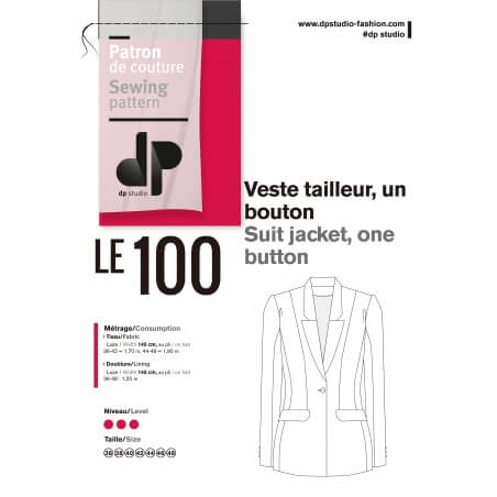 Suit jacket, one button
