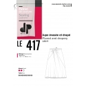 Le 417 Flared and drapery skirt
