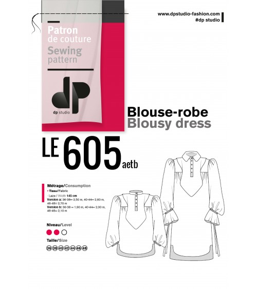 le 605a et b - Blouse-robe