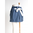 Short/Pantalon ceinturé, à plis