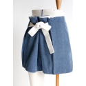 Belted short/Trousers, with pleats