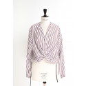 Blouse nouée avec ou sans manche