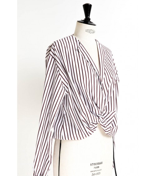 Blouse nouée avec ou sans manche