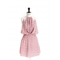 Panel dress, cut at the waist