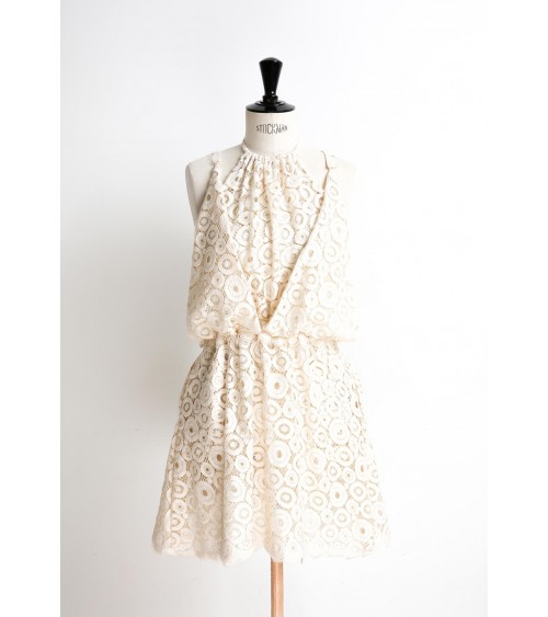 Panel dress, cut at the waist