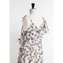 Top/robe à volant en asymétrie