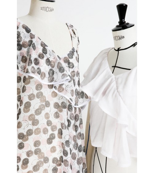 Top/robe à volant en asymétrie