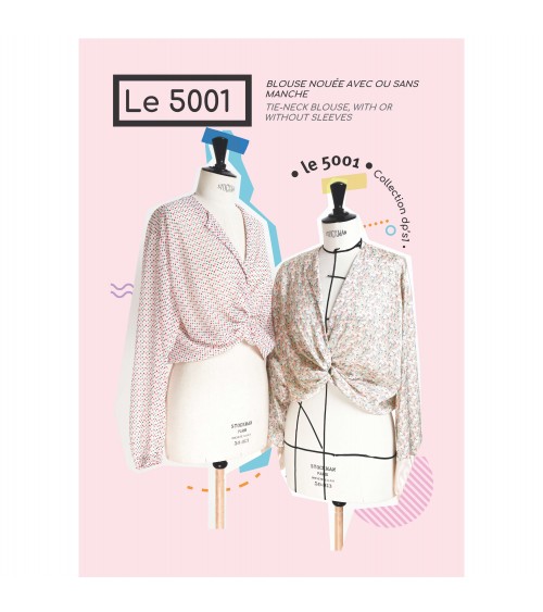 Blouse nouée avec ou sans manche