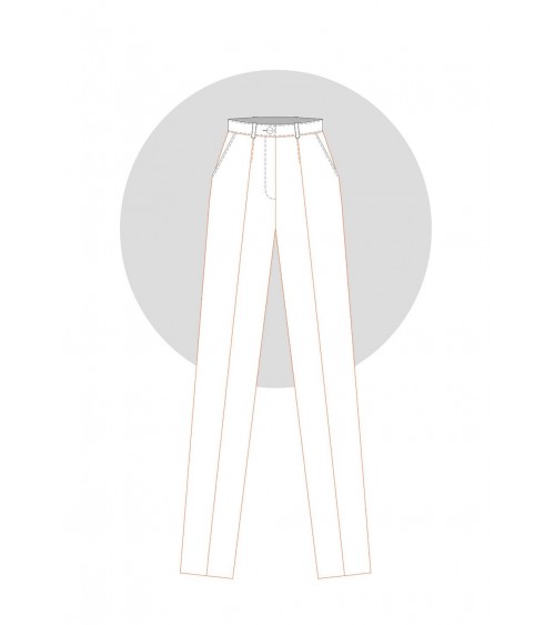 Pantalon classique de base (une pince devant et deux pinces dos)