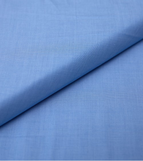 Blue plain cotton fabric...