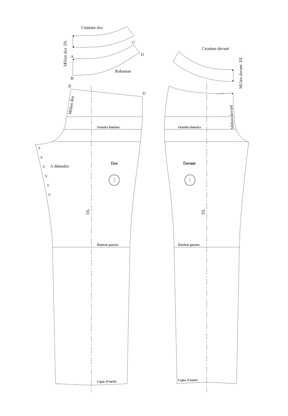 Dart manipulation in a yoke construction