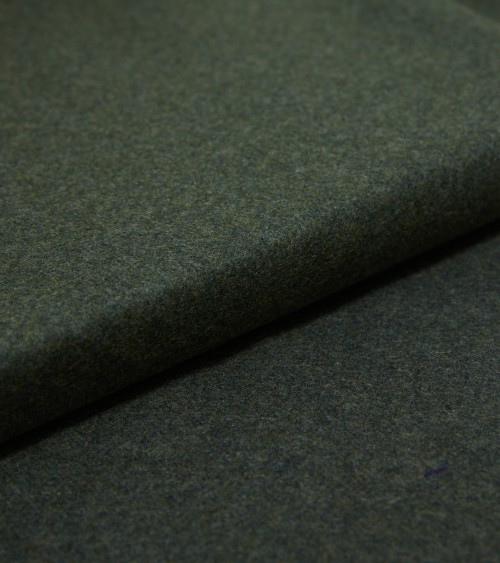 Green marl wool fabric