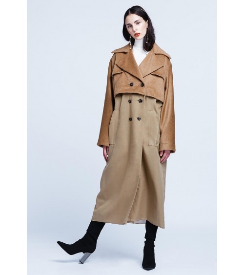le 702a and b - Trompe l’oeil trenchcoat