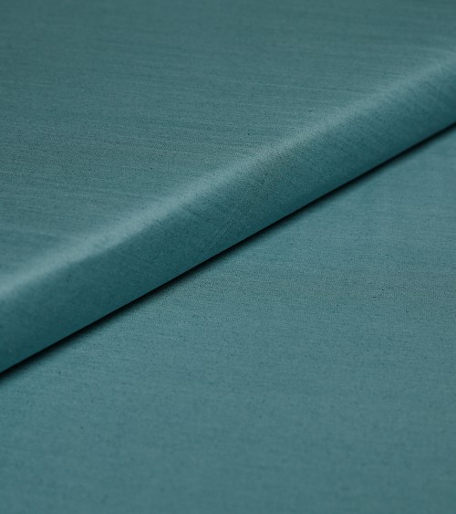 Aqua poliester/cotton fabric
